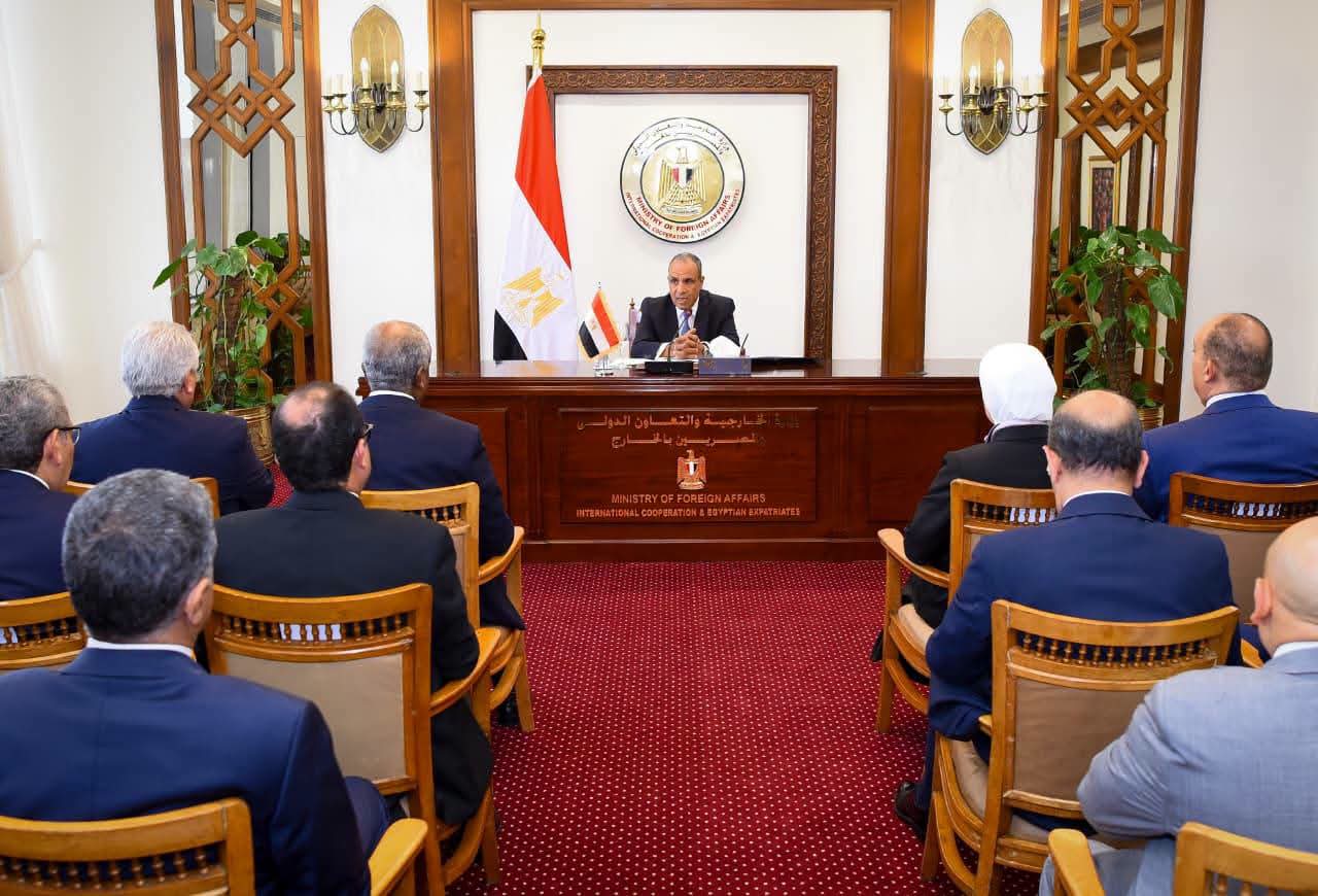 الخارجية تبحث مع رؤساء البعثات المصرية بالخارج تطوير العمل الدبلوماسي والخدمات القنصلية