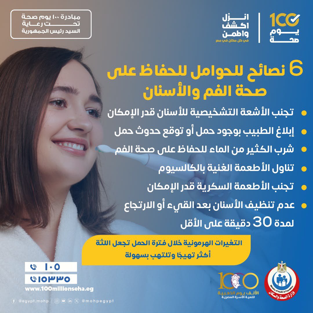التغيرات الهرمونية التي تحدث أثناء الحمل قد تؤثر على صحة الفم واللثة.. و6 نصائح وقائية