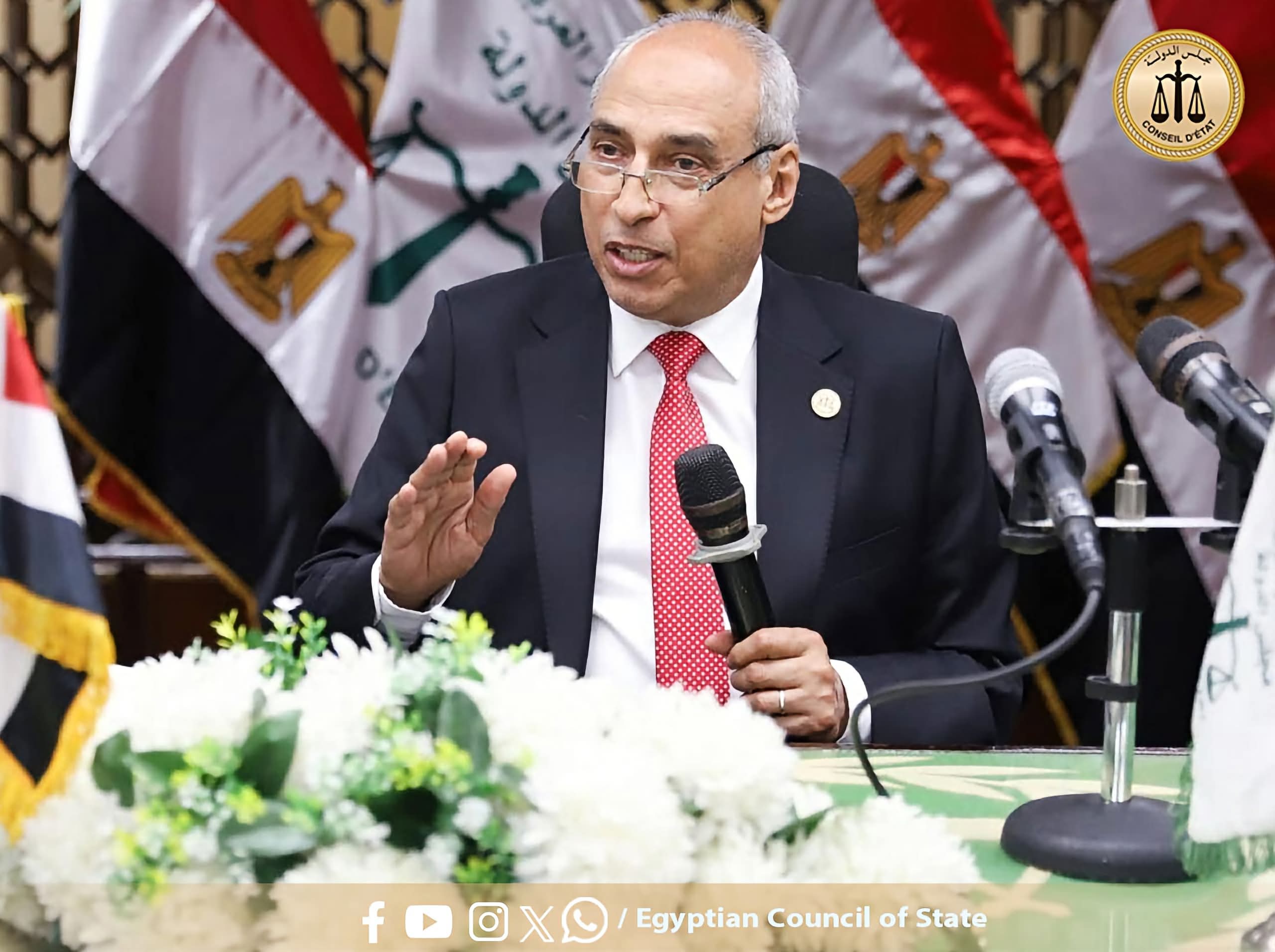 رئيس مجلس الدولة: 12 دائرة بالمحكمة الإدارية العليا لسرعة الفصل في الطعون