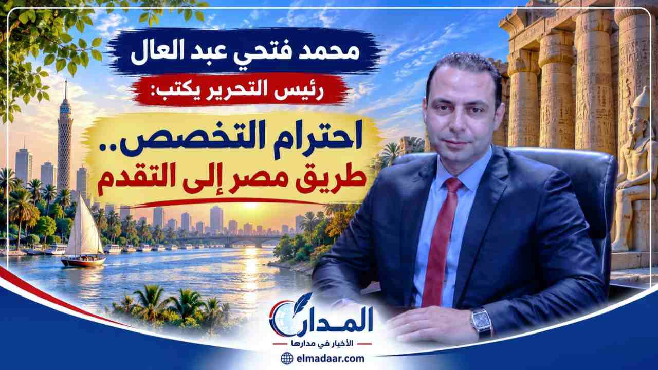 احترام التخصص.. طريق مصر إلى التقدم