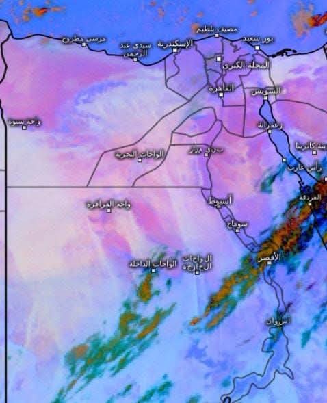 فرص لسقوط أمطار على السواحل الشمالية وشمال الوجه البحري